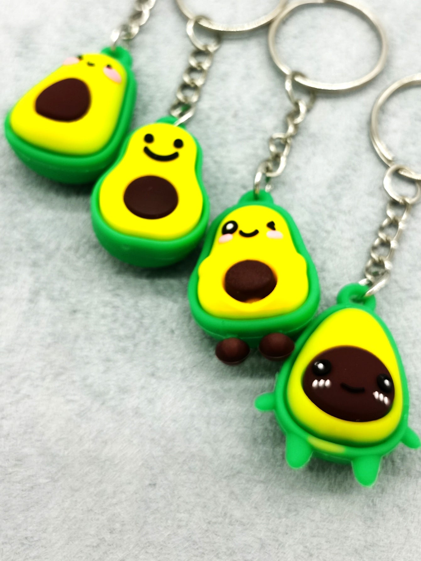 Wholesale Imitation Avocado PVC Keychain